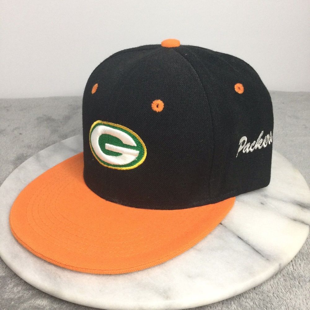 Green‎ Bay Packers Embroidered Orange Snap Back Hat Football cap